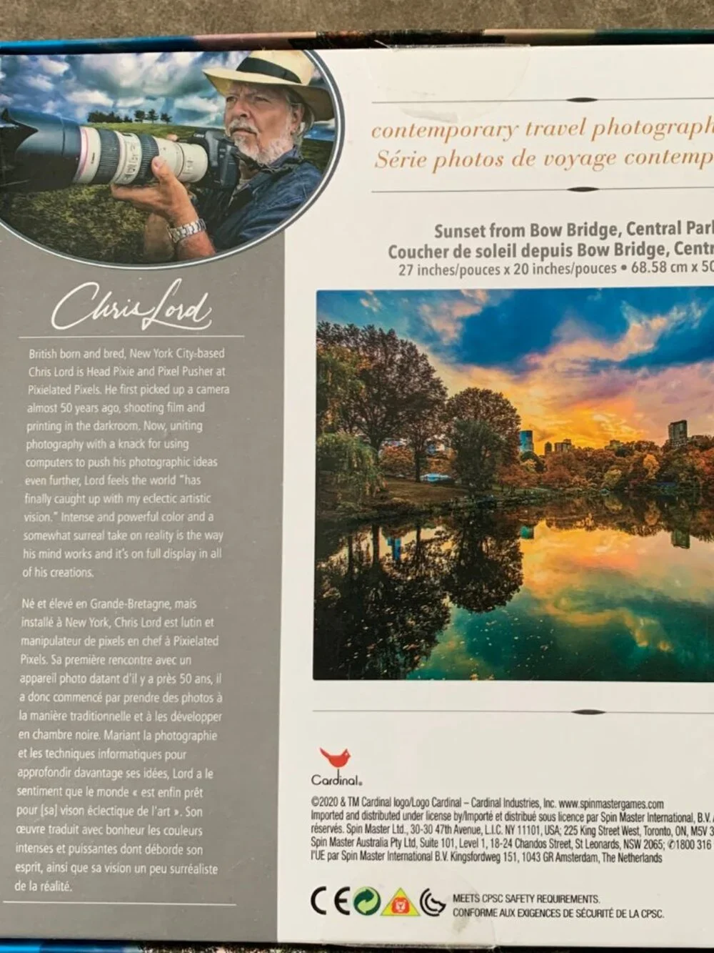 1000 Piece Puzzle Of Sunset In Central Park - Picture 5 of 5